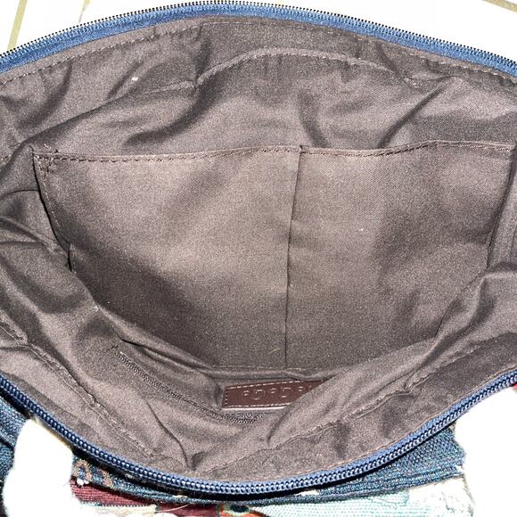 TOGOGO PURSE ,BAG-FABRIC TAPESTRY STYLE NAUTICAL ROPE HANDLE TOTE BAG - Picture 12 of 13